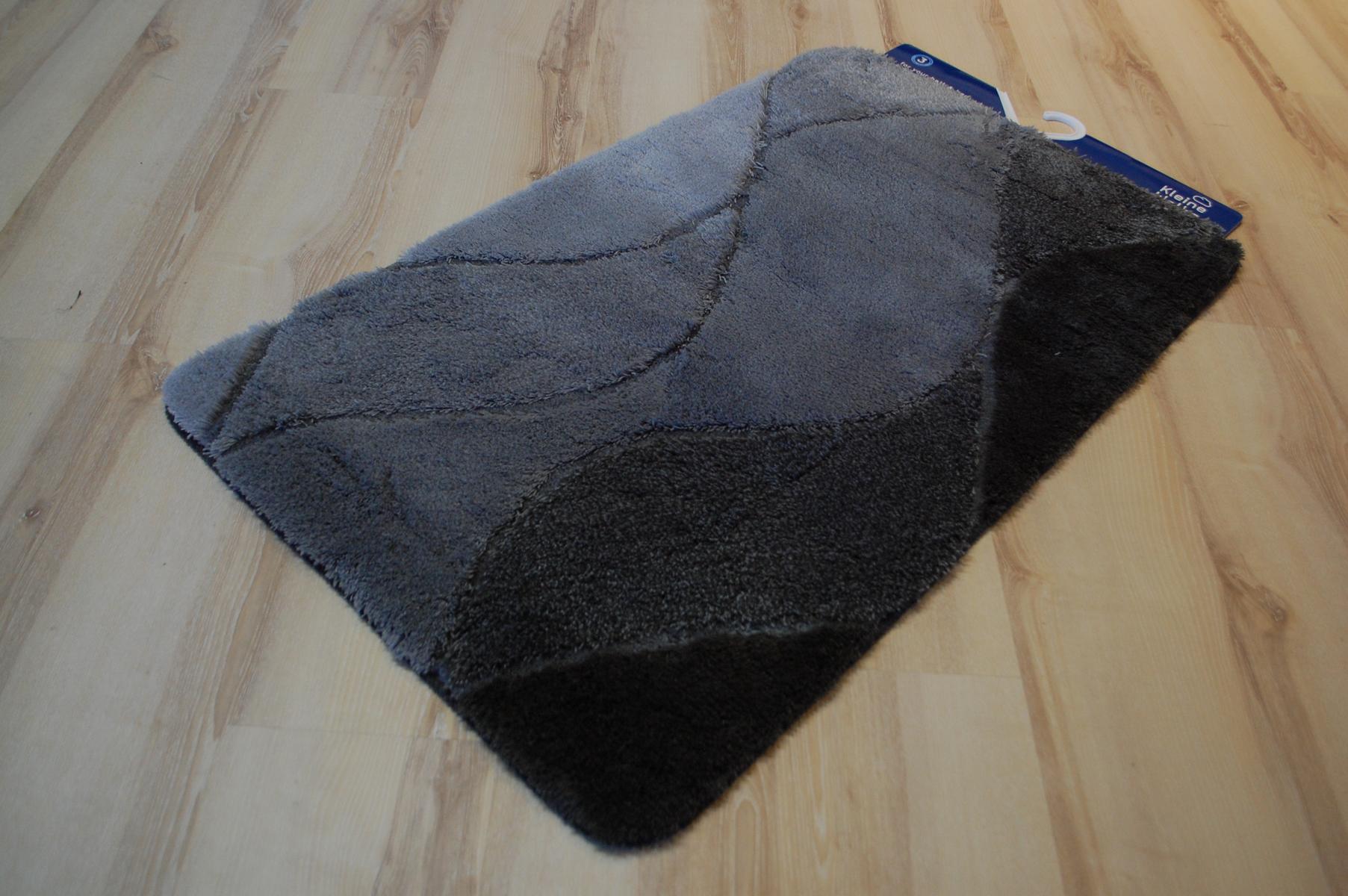 Badteppich Badematte Kleine Wolke Fiona 905 Schiefer dunkel grau